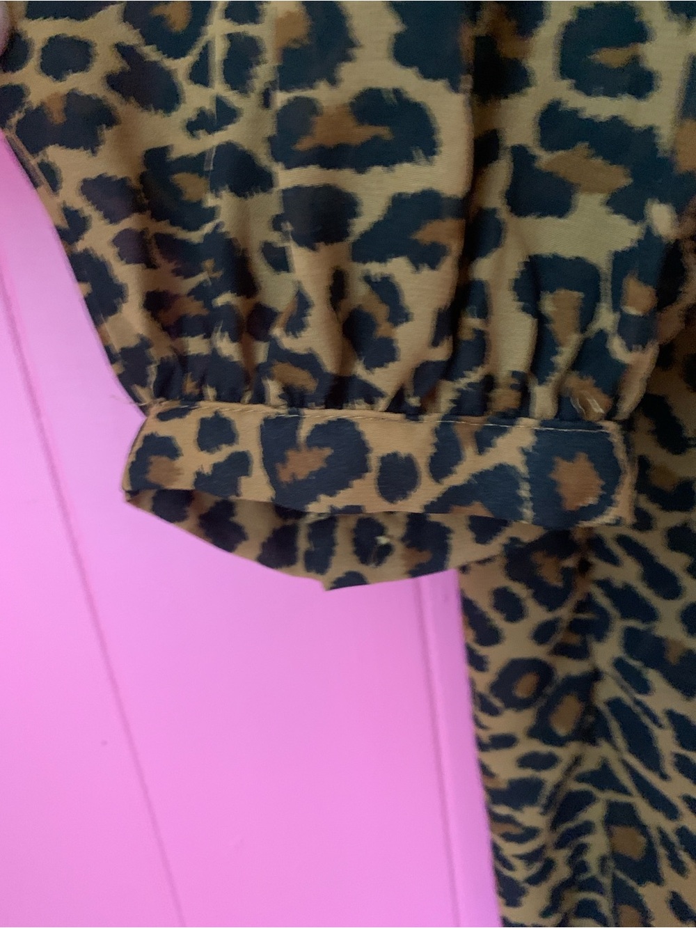 Sheer Leopard Print Babydoll Dress 8/10 - Picture 5 of 16